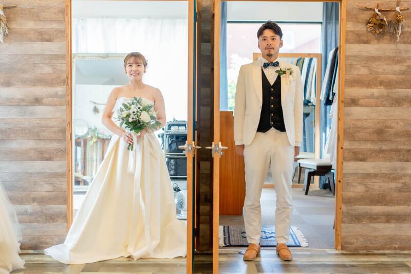 おふたりのお着換えが完了しましたよ~!