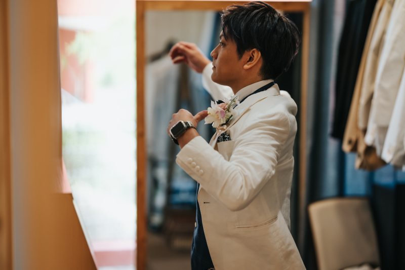 お衣装合わせもシャッターチャンス！