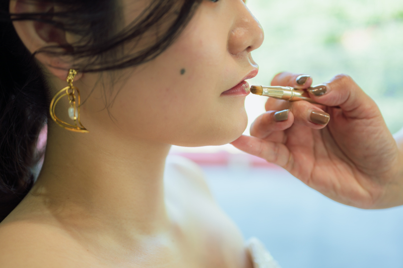 ご新婦様のお支度シーン撮影