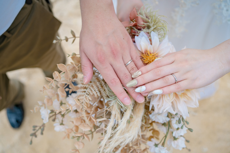 結婚指輪も大事なショットです!