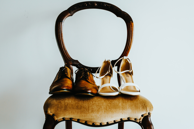 おふたりお持ち込みのお靴から