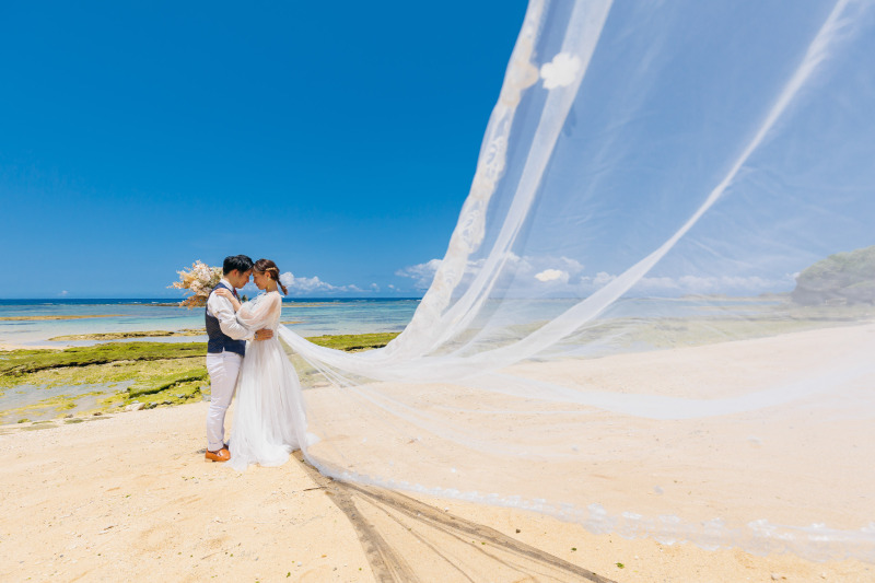 風に揺れるロングベール