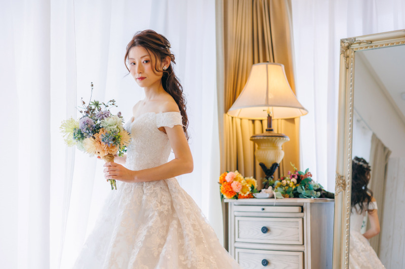 ブライズルームでの撮影からスタート