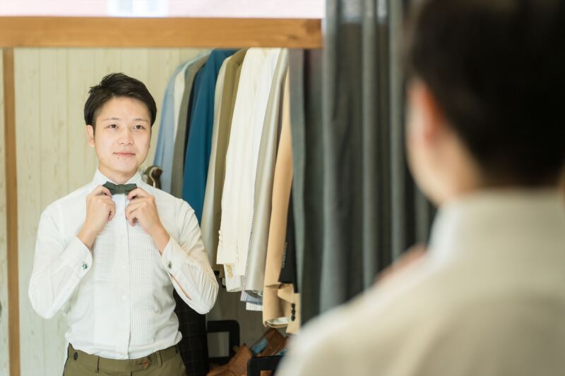 メンズはカジュアルからタキシードまで揃ってます
