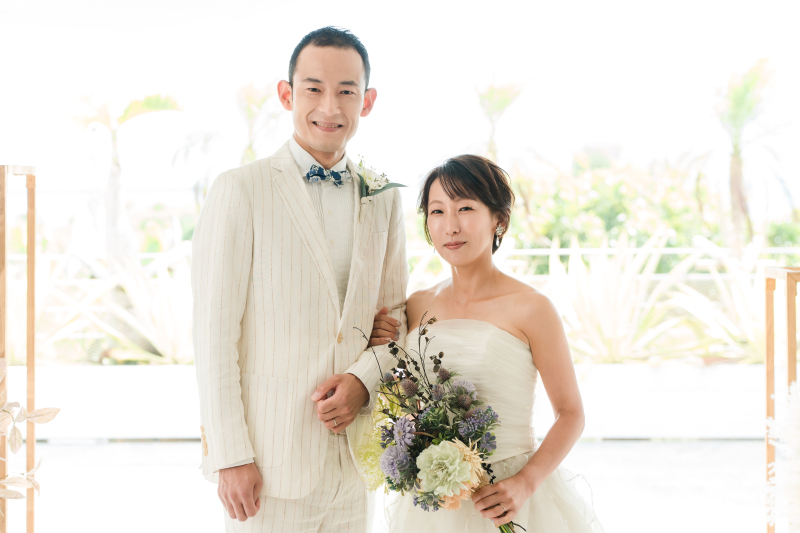 チャペルでツーショット