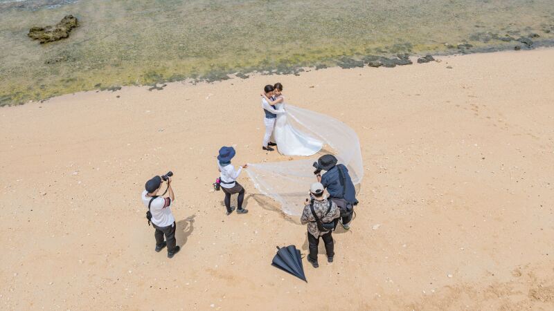 ベールショットもドローンから