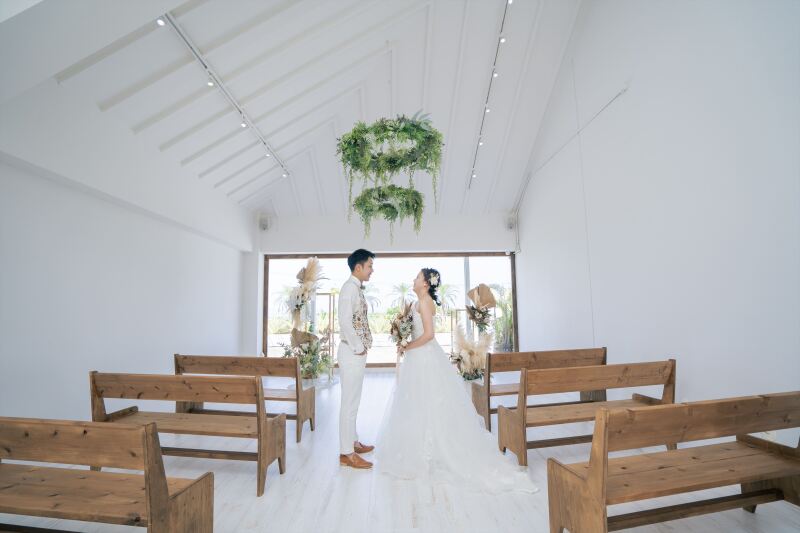 チャペルでまずは1枚!