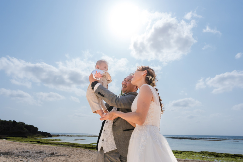 ビーチでのロケーションフォト