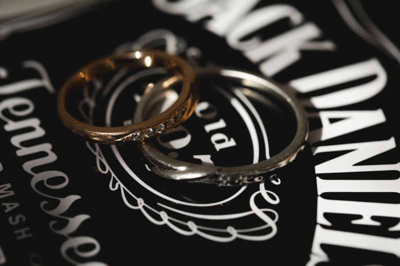 リングフォトも大人っぽく!