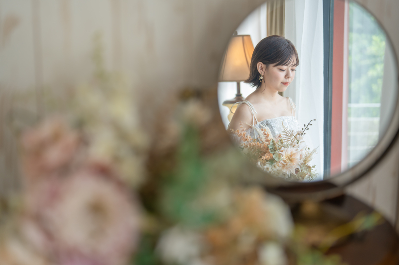 鏡越しのアートな1枚