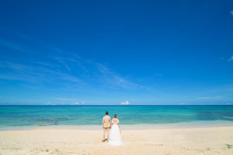 晴天！青い海青い空！