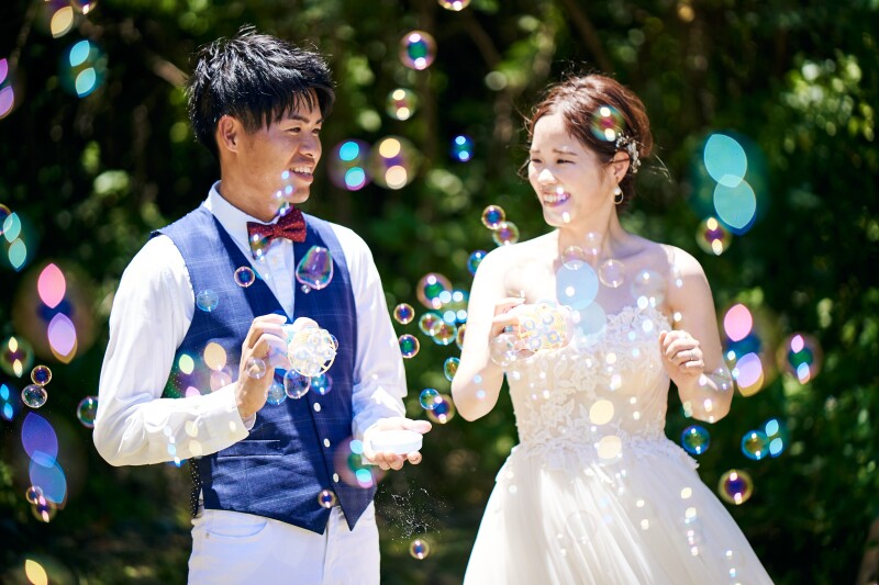 持ち込みのシャボン玉で…◎