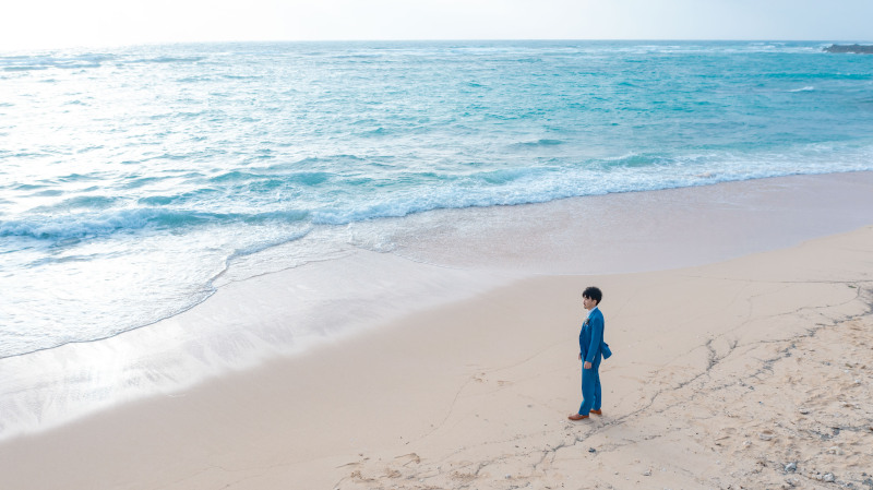 午後の日差しに照らされて