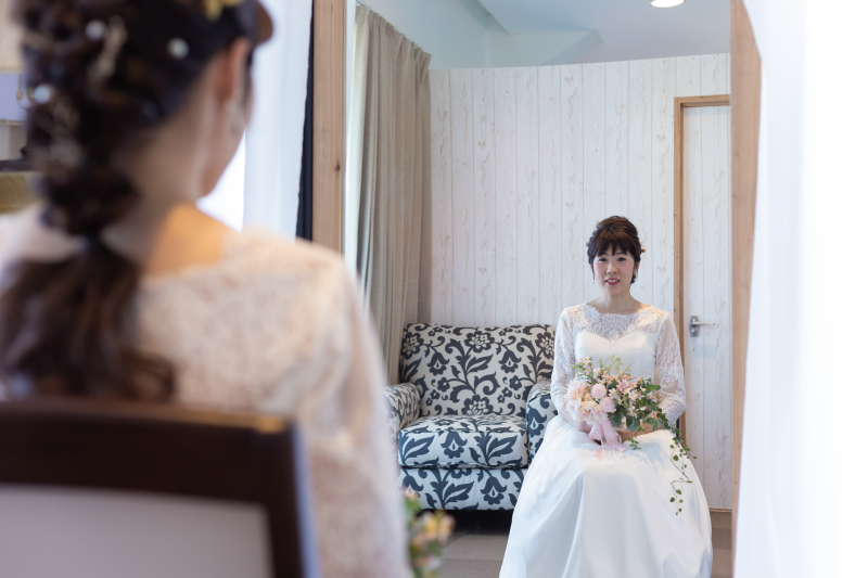 驚きを隠せない新婦様♪