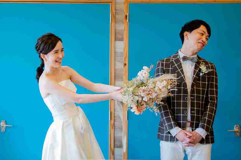 ブライズルームドア前のワンショット