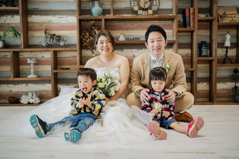 お子様と叶えるふたりだけのチャペルフォトウェディング☀