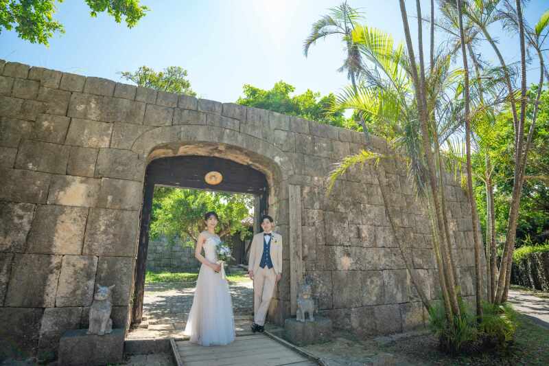 琉球の街並みで