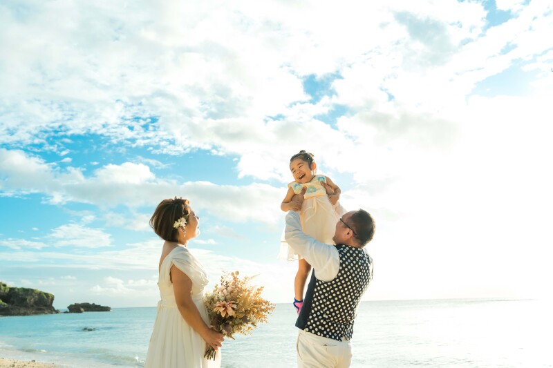 笑顔いっぱいのお子様の写真