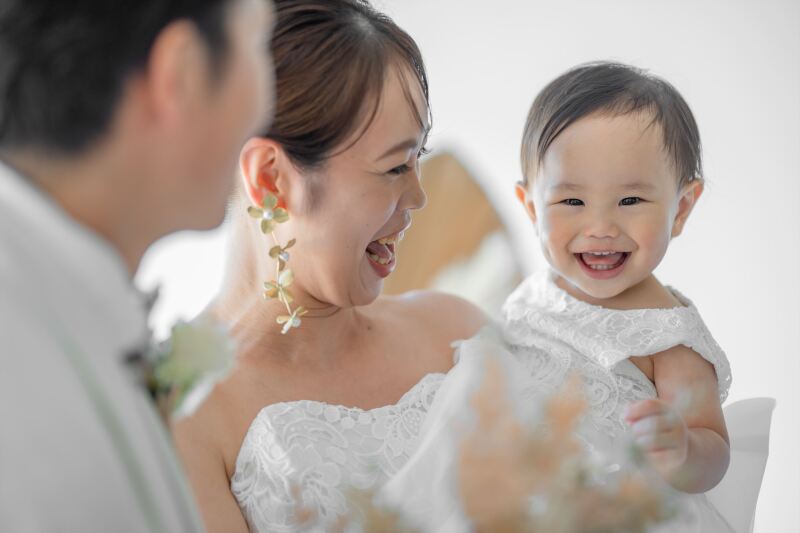 かわいい笑顔も一緒に