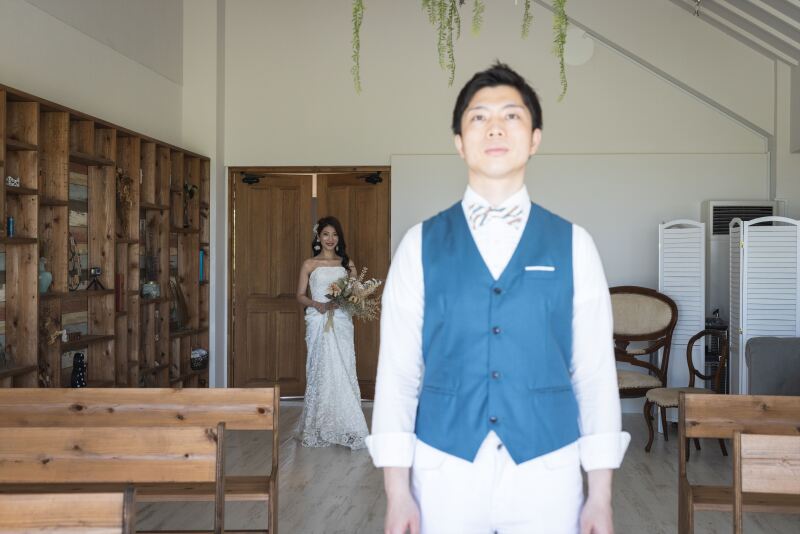 まずはチャペルでファーストミート