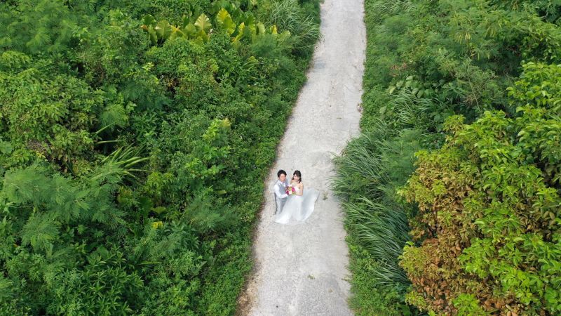 ここからドローン撮影も始まります