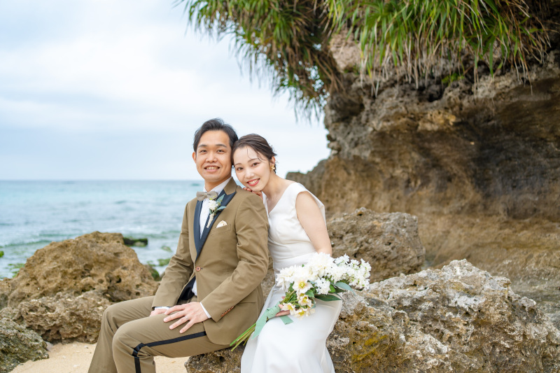 ビーチで岩場での撮影!