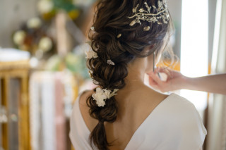 新婦ヘア&メイクチェンジ