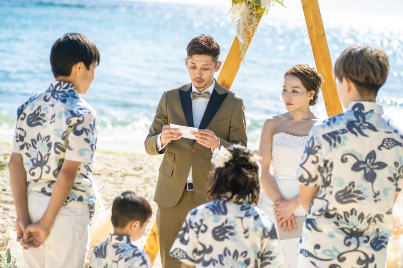 チャペルとビーチでセレモニーも叶うフォトプラン