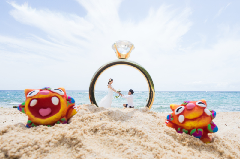 小物を使って、よりふたりらしい写真を残しましょう！