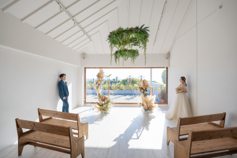 【秋得✨ドレス2着目無料】2Wayドレス欲張りプラン/ビーチ&チャペル・120カット・衣装・ヘアメイク・アテンド込み追加料金無し