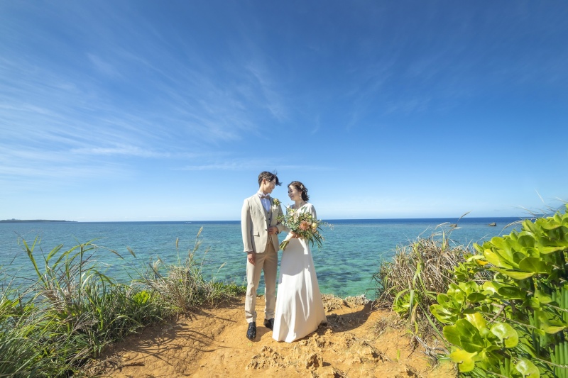 【沖縄で特別な思い出を】アニバーサリーフォトプラン☆チャペル・ビーチ・ヴィラで撮影130カット&宿泊付き!ヘアメイク&衣装込★