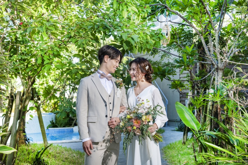 【沖縄で特別な思い出を】アニバーサリーフォトプラン☆チャペル・ビーチ・ヴィラで撮影130カット&宿泊付き!ヘアメイク&衣装込★