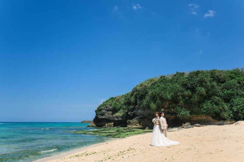 【シエロお手軽フォトプラン・撮影日いつでもOK！】★☆ビーチ＆ガーデン撮影・80 カット・ヘアメイク＆⾐装コミコミ★☆