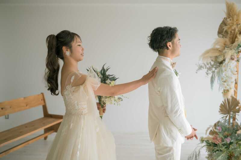 【沖縄を感じるドローンフォトプラン★】フォト120カット&ドローン10カット / ビーチ&チャペル・ヘアメイク&ドレス込み☆