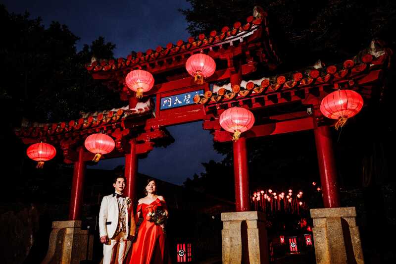 【ロケ地たくさん✨読谷4ヶ所フォトツアー 】10/1〜11/30撮影限定!チャペル&ビーチ&琉球の街並み&グリーン120カット付