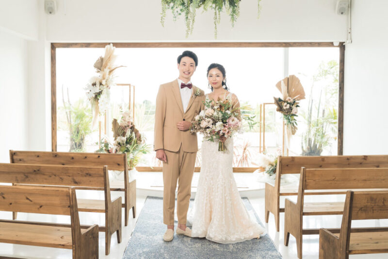 【オリジナル挙式×リゾートロケ撮影】海に一番近い挙式プラン|挙式&ロケーションフォト150カット・ヘアメイク・衣装・挙式装飾付