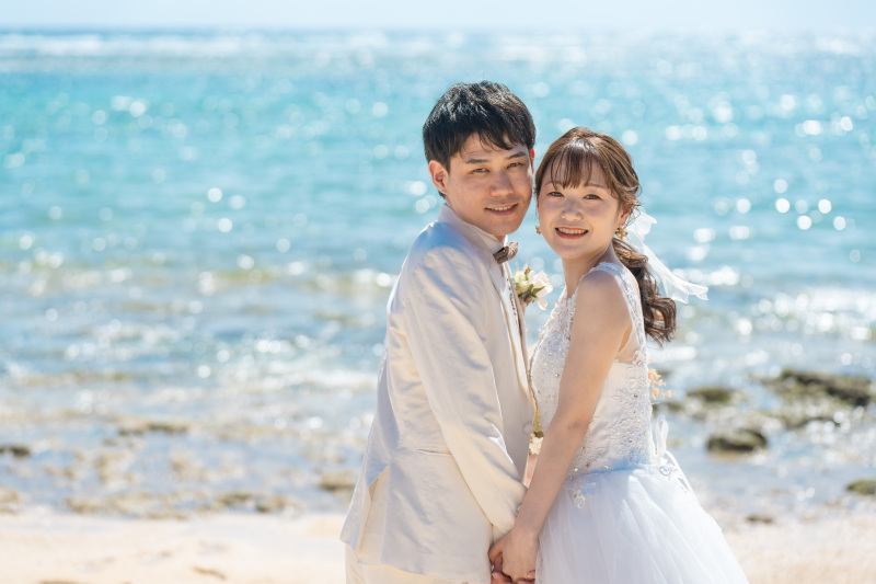 【オープニングムービー付】フォトシューティングプラン☆ ビーチ&チャペル撮影・130カット&OPムービー・ヘアメイク&ドレス込☆