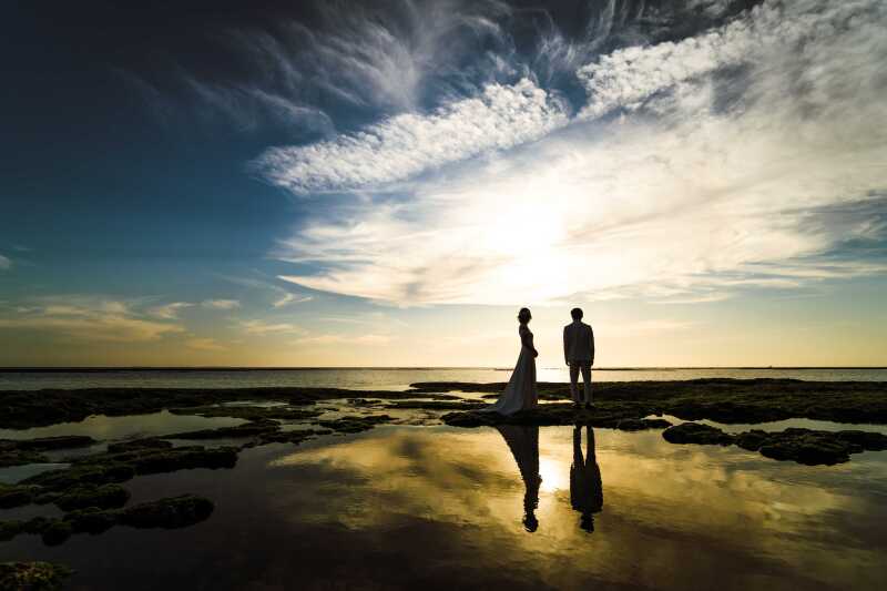 【12月お申込み限定＊130,000 円→90,000円4万円お得！】ドローンフォト＆ムービー付★冬得サンセットドローンプラン♪