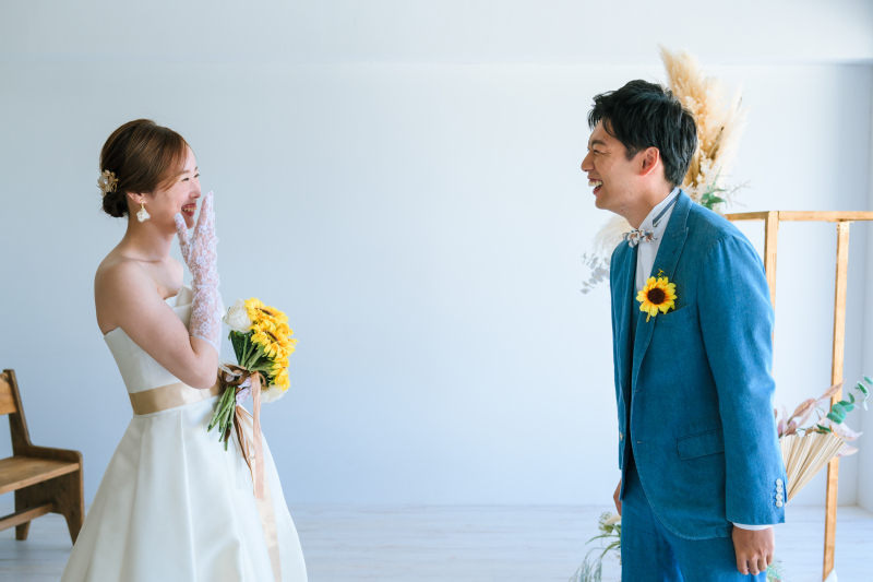 【結婚式はしないけど夫婦の思い出は⼤切にしたい!】ファーストミートから始まるチャペル&ビー チ撮影* ライトセレモニープラン★☆