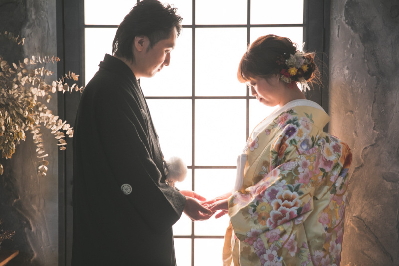 可愛らしい色打掛