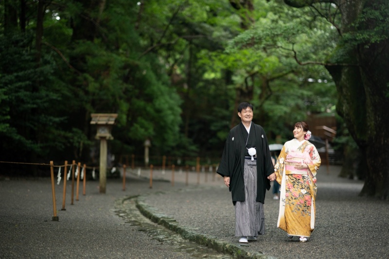 まずは伊勢神宮で結婚のご報告へ