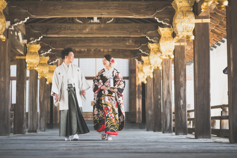 色打掛はシックに