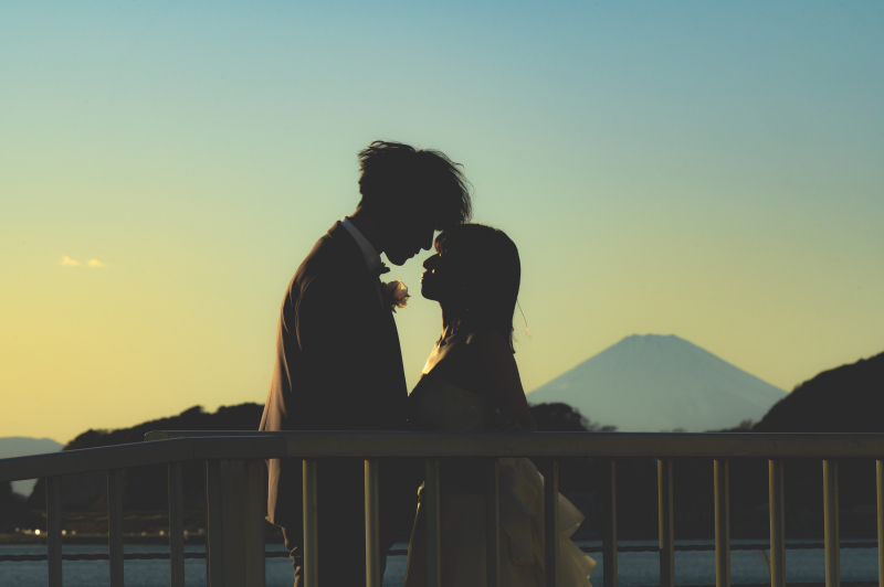 《 シルエット×富士山 》