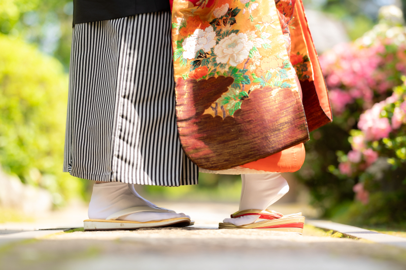 背伸びショット