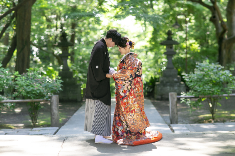 深い緑に包まれて。