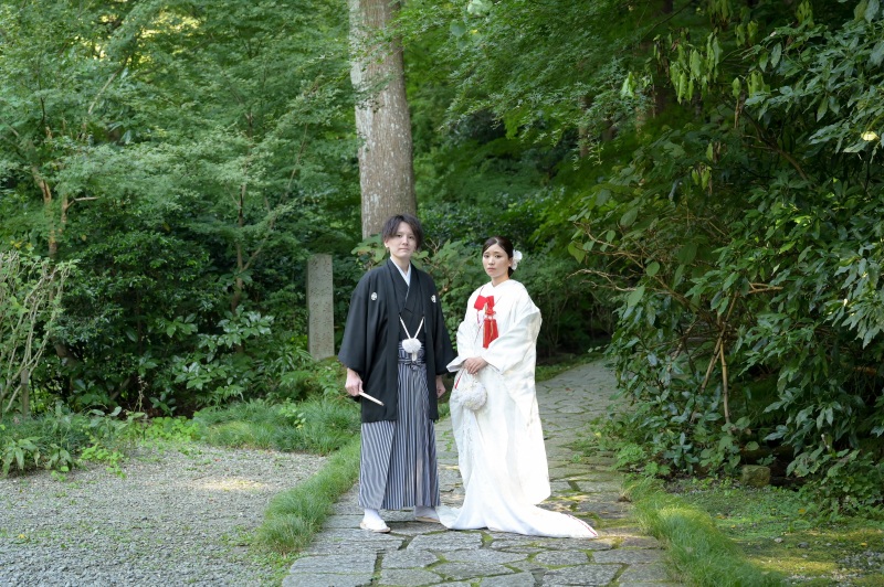 秋風の心地よい日、瑞泉寺にてご撮影スタート。