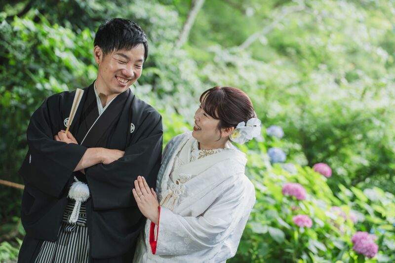 紫陽花が咲き始めました！