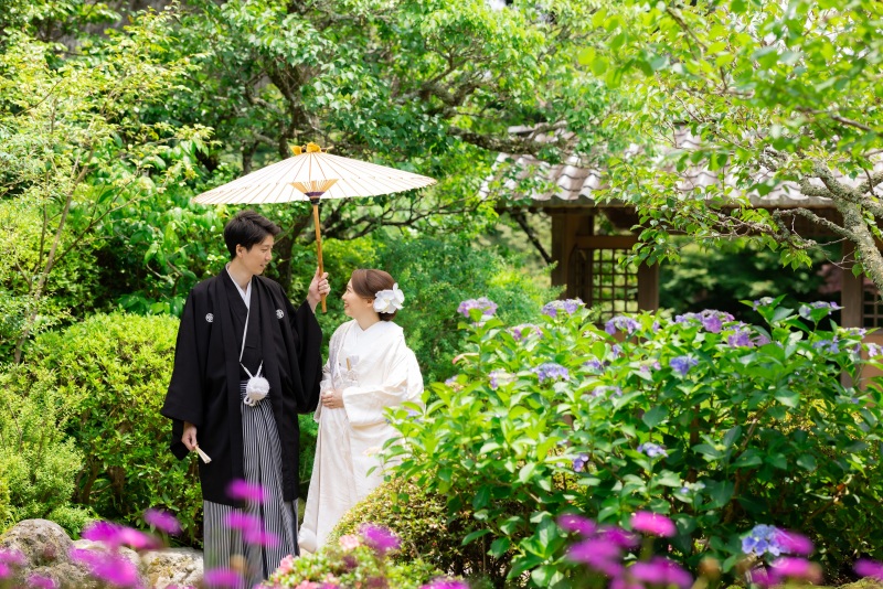 お色直し後は、海蔵寺へ。