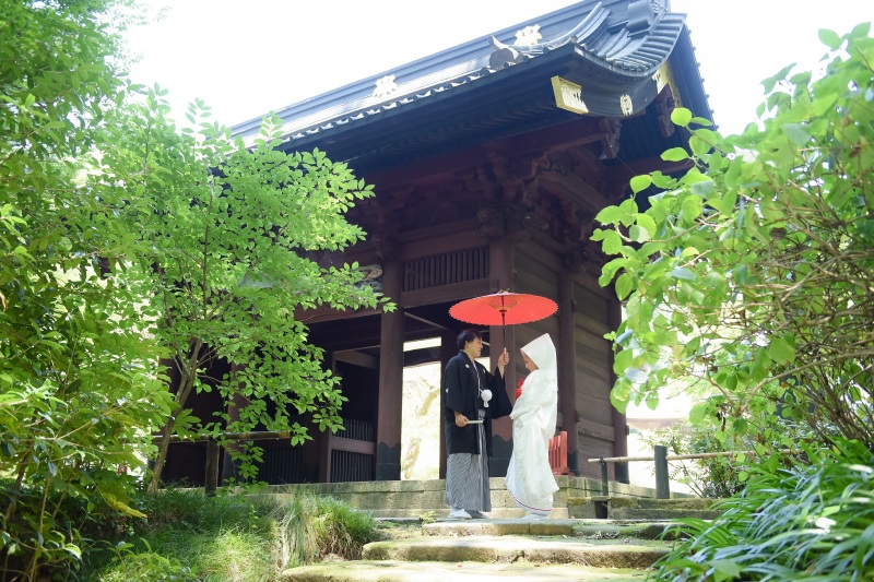 ２カ所目の寺院で撮影開始