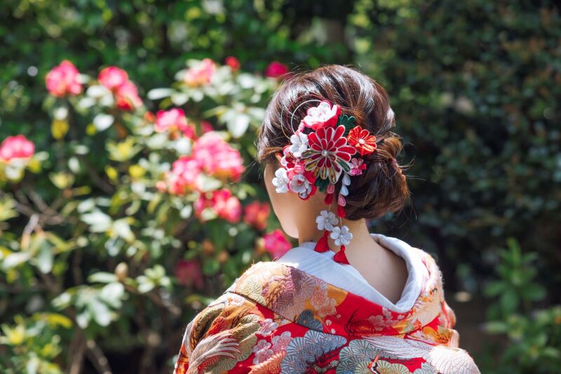 ヘアスタイルにもこだわって